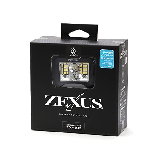 冨士灯器 ZEXUS(ゼクサス) LEDライト ZX-190 [最大560ルーメン(ZR-01使用時) メインLED点灯_画像6
