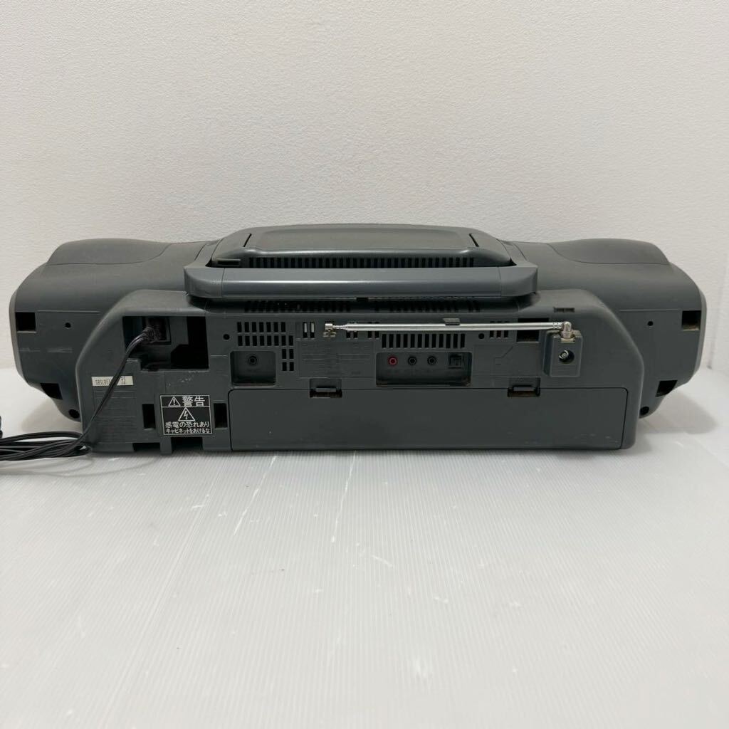 D(0516g1) Panasonic パナソニック ポータブル ステレオ システム RX-ED90 CD ラジカセ コブラトップ レトロ オーディオ機器 ★動作一部OK_画像3
