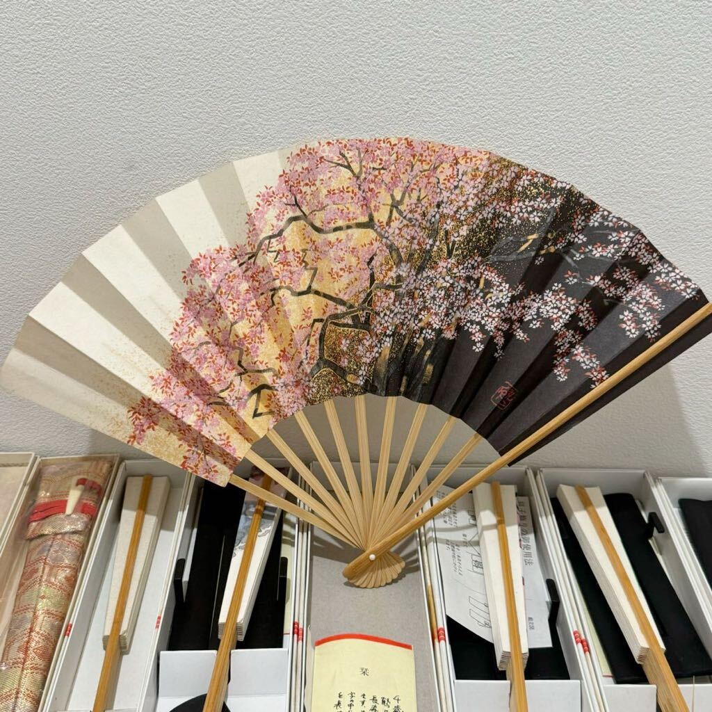 D(0520g1) large amount!! fan ... set sale kimono small articles Japan dancing decoration . capital fan . set sale 