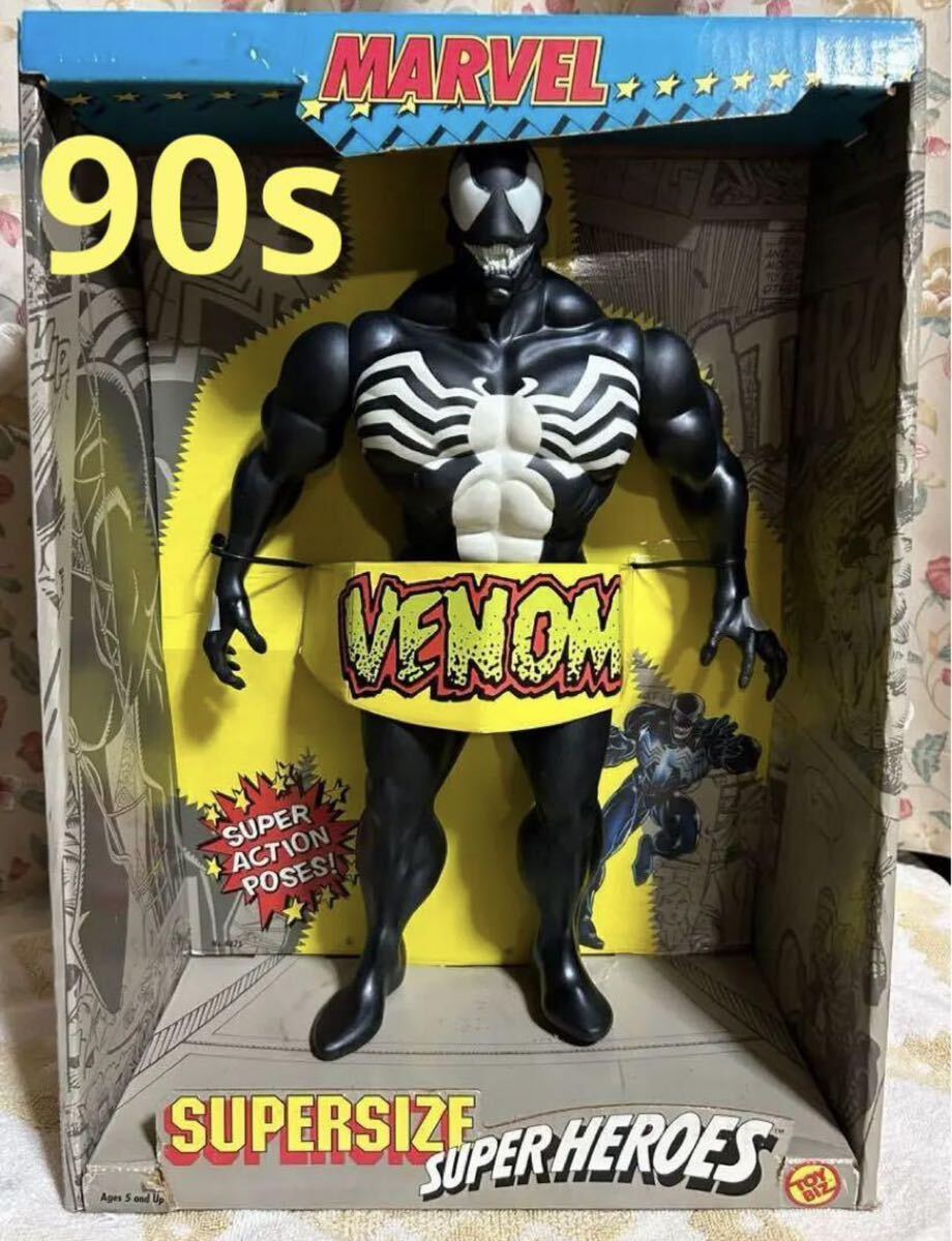 【送料込み！】90s VENOM/ヴェノム スーパーサイズ ソフビフィギュア/TOYBIZ/マーベルスーパーヒーロー/ベノム/スパイダーマン/MARVEL_画像1