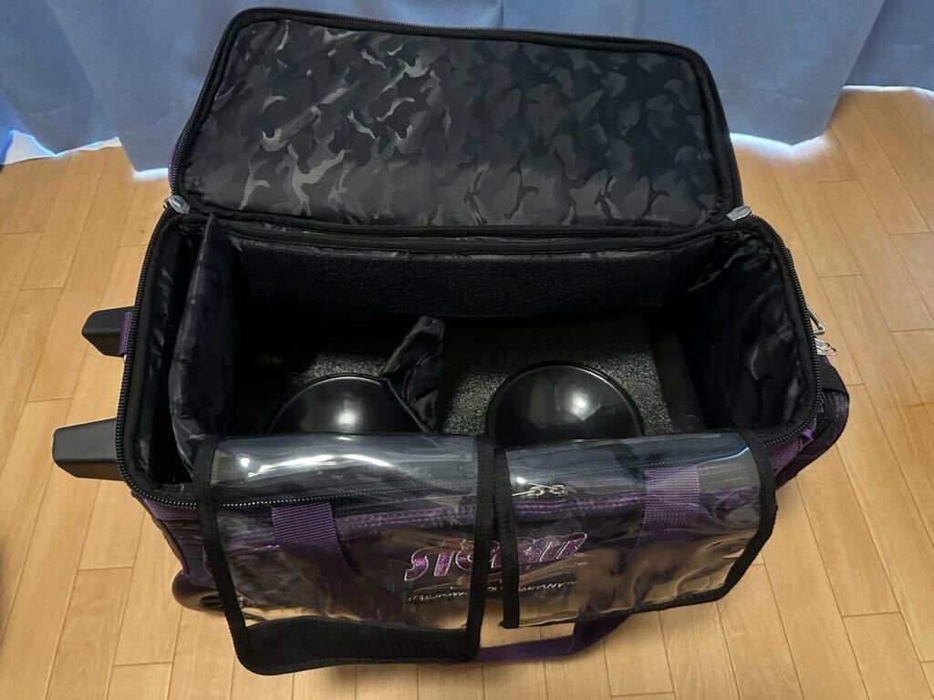  storm storm carry bag 2 piece entering purple camouflage used ①