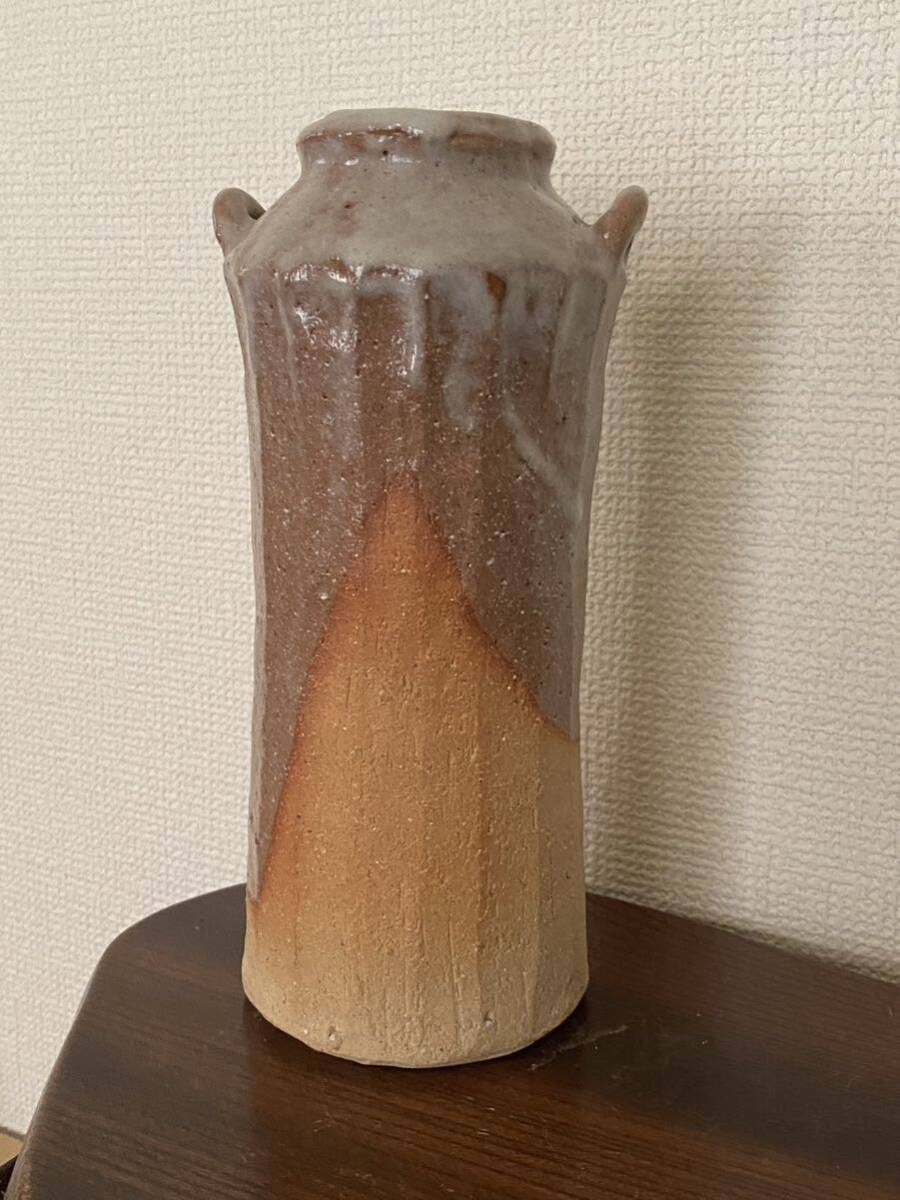 備前信楽焼 花瓶 花器 花入 昭和レトロ 壺_画像1