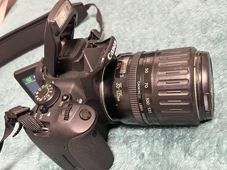 ★キヤノン Canon EOS Kiss X7i 高倍率ズーム35-135mm SDカード付き中古品_画像8