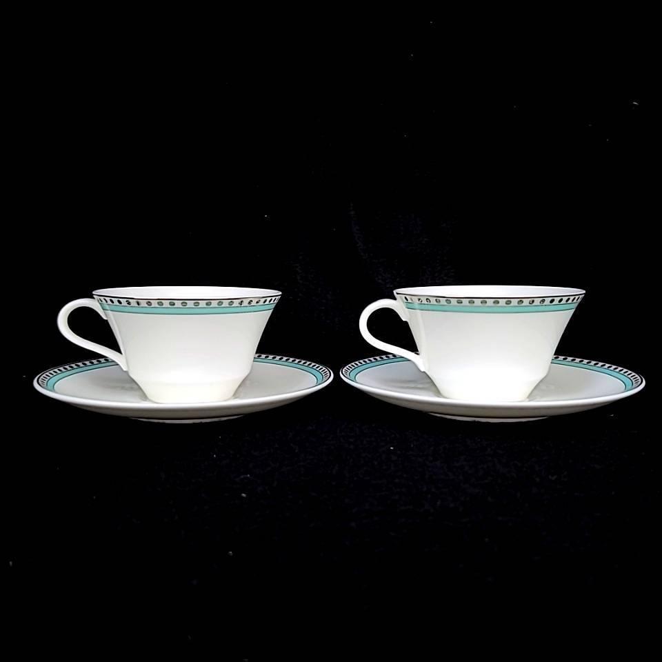 美品 ティファニー Tiffany&Co プラチナブルーバンド カップ 美品 ティファニー Tiffany&Co プラチナブルーバンド カップ