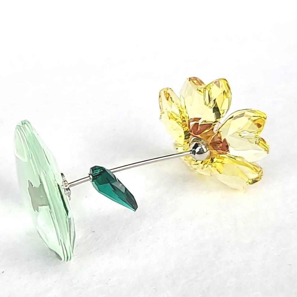 美品 スワロフスキー SWAROVSKI ロッキングフラワー 向日葵 美品 スワロフスキー SWAROVSKI ロッキングフラワー 向日葵