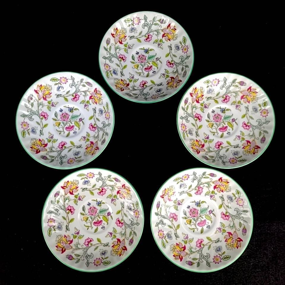 美品 ミントン MINTON ハドンホール グリーン カップ&ソーサー 5 美品 ミントン MINTON ハドンホール グリーン カップ&ソーサー 5