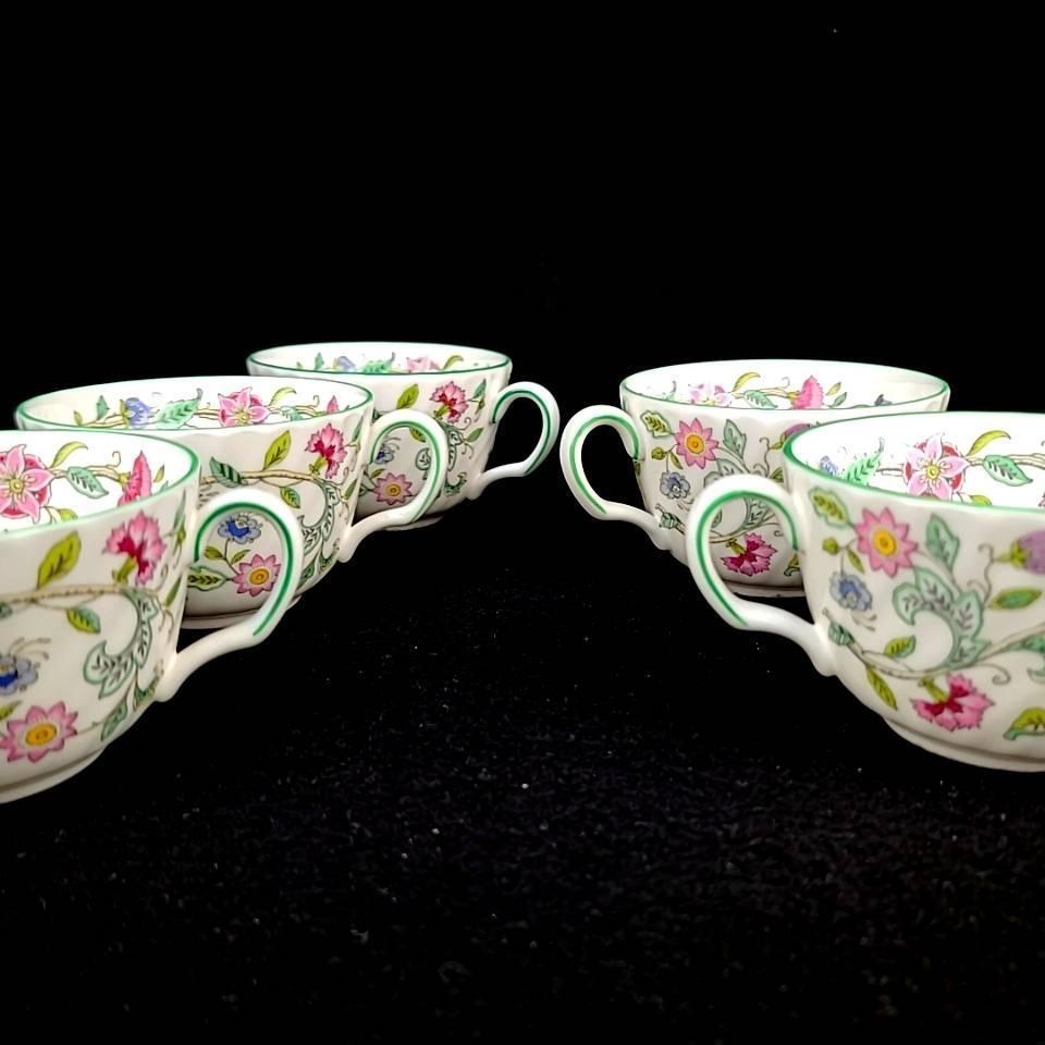 美品 ミントン MINTON ハドンホール グリーン カップ&ソーサー 5 美品 ミントン MINTON ハドンホール グリーン カップ&ソーサー 5