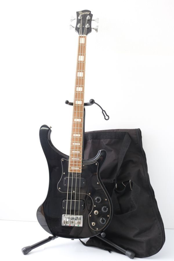 A493B46B//エレキ ベースギター BURNY BASS バーニー エレキベース ビンテージ ソフトケース付き_画像1