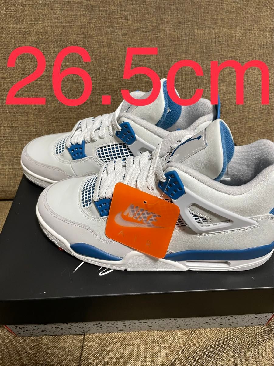 26.5cm ナイキ エア　ジョーダン4 インダストリアルブルー　Nike Air Jordan 4 Retro 新品