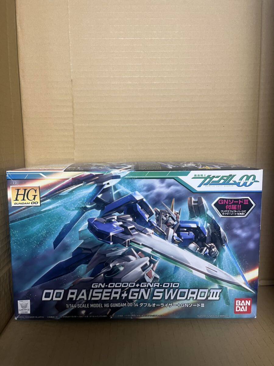 【新品未開封】HG 1/144 ダブルオーライザー + GNソードⅢ ガンプラ 機動戦士ガンダムOO_画像1