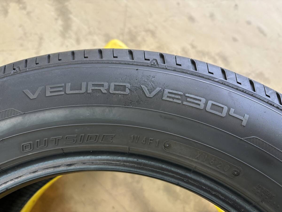 ☆送料無料 ダンロップ ビューロ VE304 215/60R16 ラジアル タイヤ 16インチ 4本 2020年製造 中古 DUNLOP VEURO☆_画像8