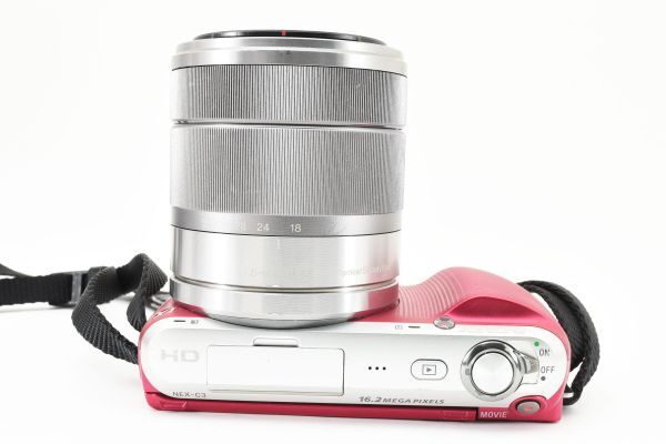 【箱付き・大人気カラー】 Sony ソニー α NEX-C3 レンズキット ミラーレス一眼カメラ ピンク #1459_画像8