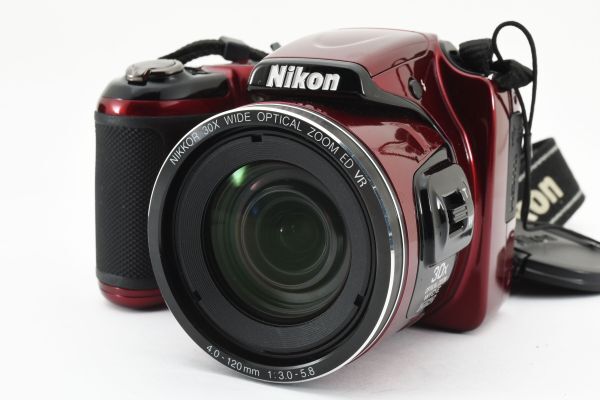 【大人気カラー】 Nikon ニコン Coolpix L820 コンパクト デジタルカメラ コンデジ レッド #1382_画像2