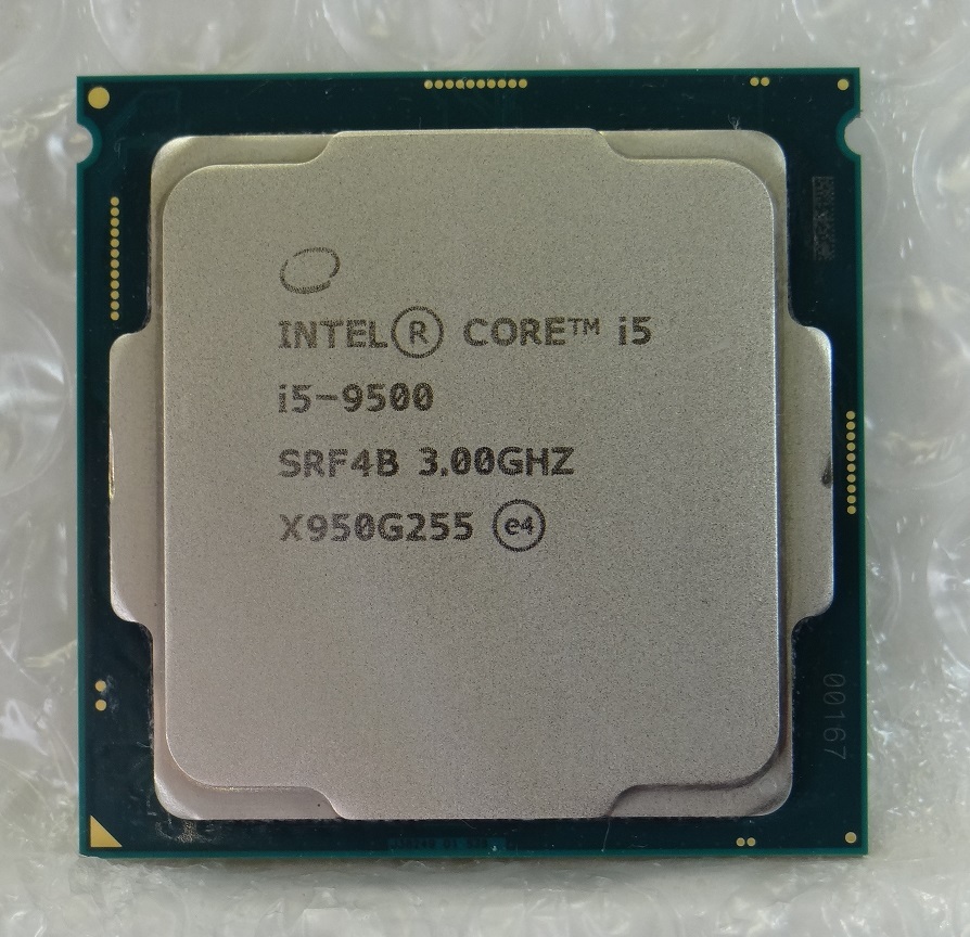 【管CP071】送料無料♪　CPU Intel Core i5-9500 SRF4B 3.00GHZ　LGA1151　☆中古動作確認済☆_画像1