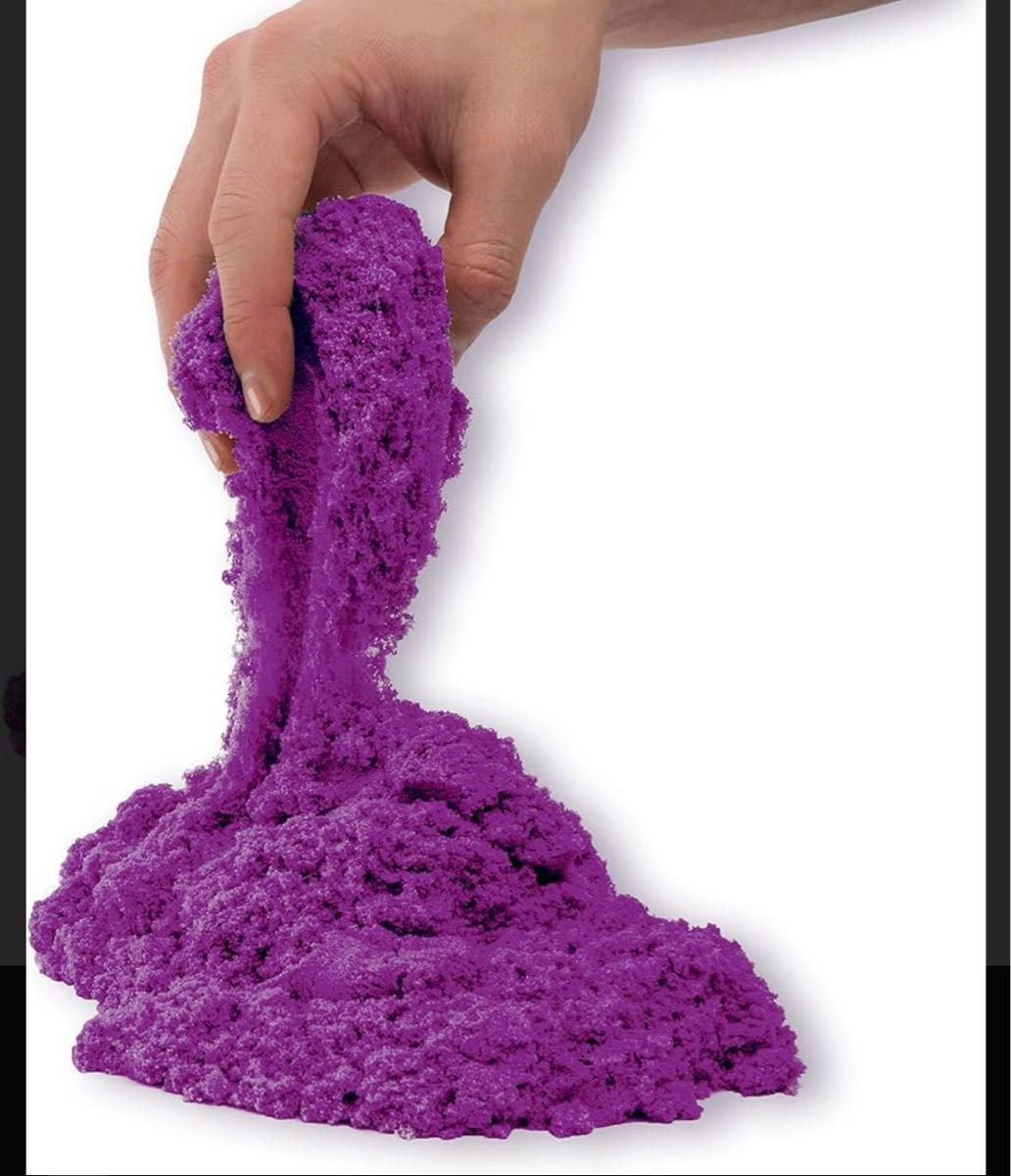 キネティックサンド　kinetic sand パープル　紫　お家で お砂場遊び　砂遊び　室内用　不思議な砂　子供　キッズ　おもちゃ