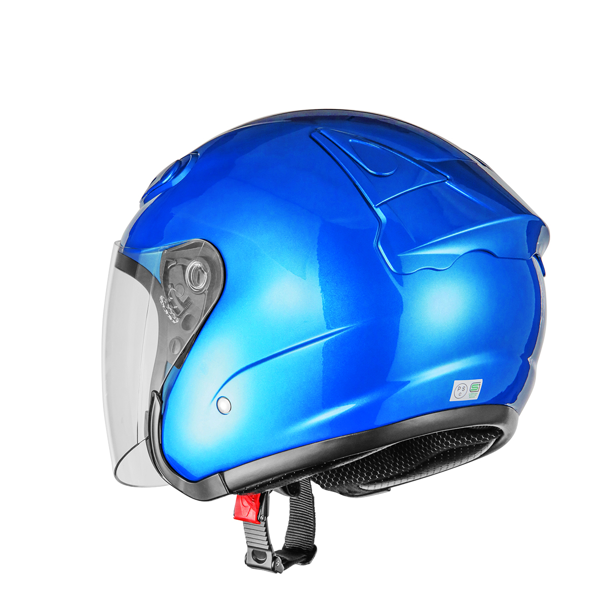 エアロフォルム ジェットヘルメット ブルー Mサイズ バイクパーツセンター_画像3