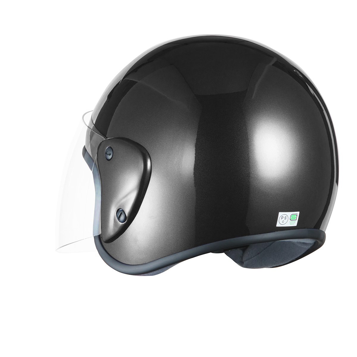 ヘルメット ジェット ブラック SG規格 PSCマーク取得 ワンタッチホルダー バイクパーツセンター_画像5