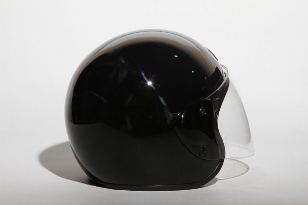 ヘルメット ジェット ブラック SG規格 PSCマーク取得 ワンタッチホルダー バイクパーツセンター_画像3