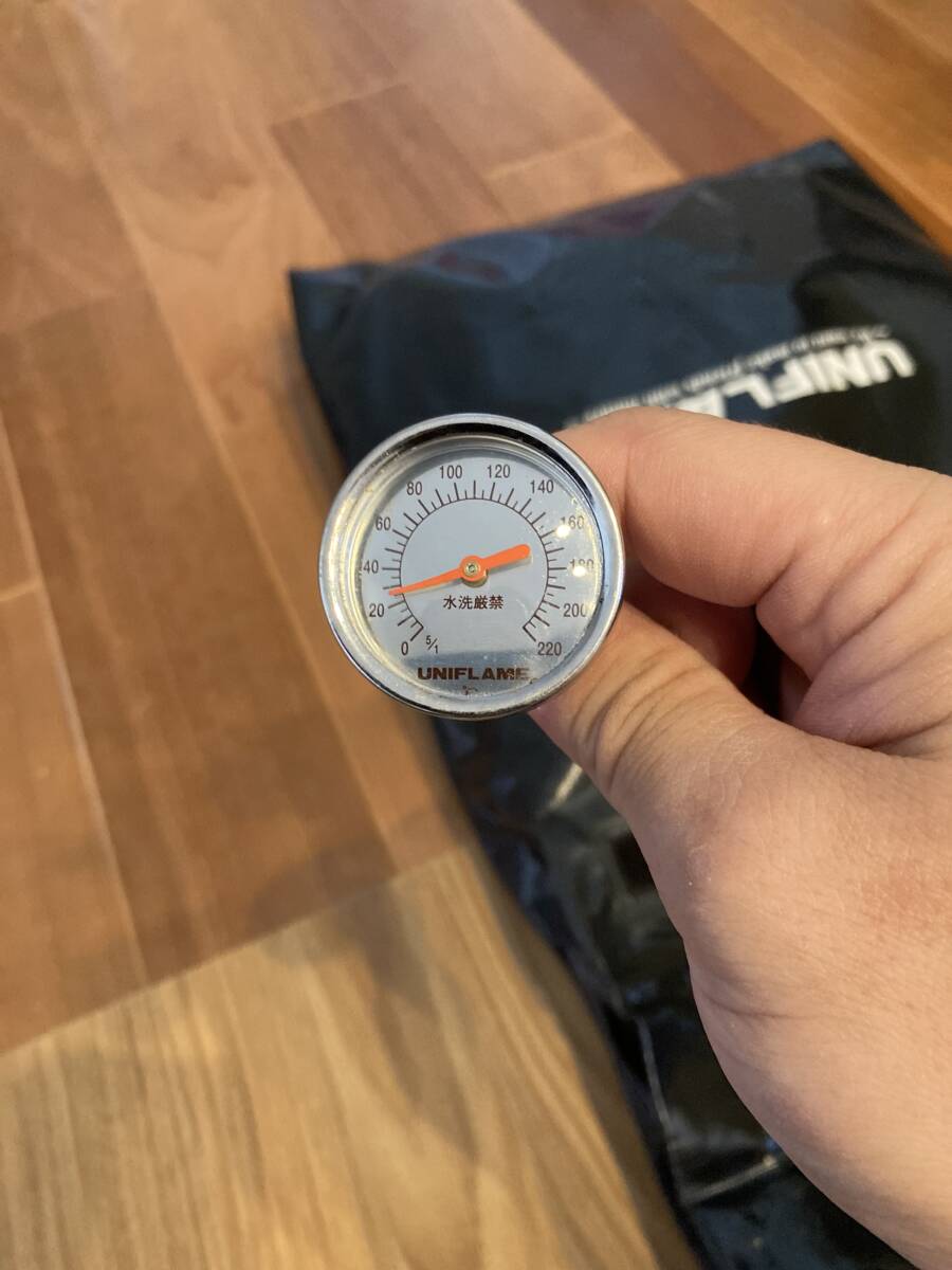 UNIFLAME Uni frame instant smoker thermometer, storage sack attaching 