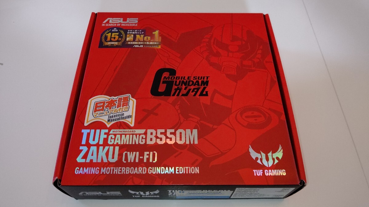 美品 ASUS TUF GAMING B550M ZAKU II Edition (WI-FI) 最新BIOS更新済み マザーボードの画像1