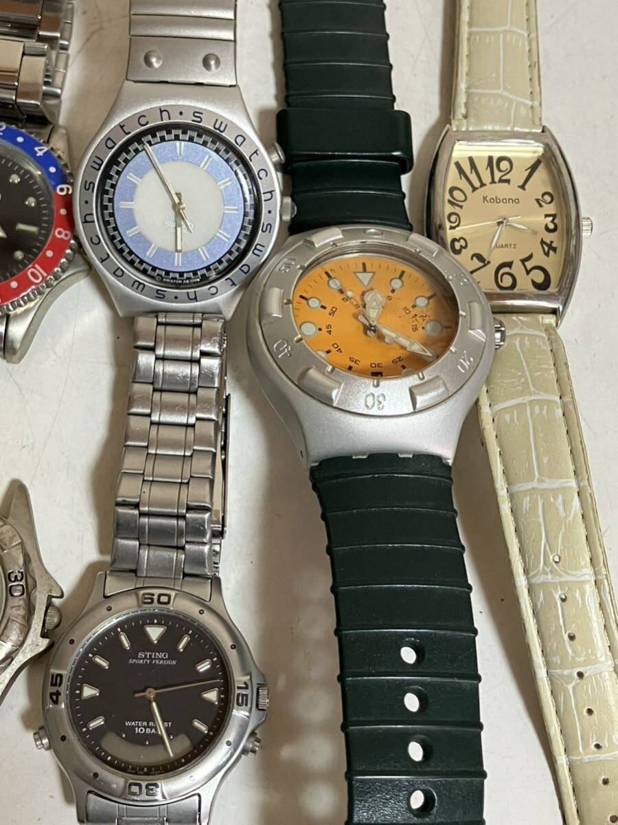 腕時計 SEIKO セイコー CASIO CITIZEN swatch メンズ レディース まとめて　20本　中古　動作品あり　コレクター　_画像10