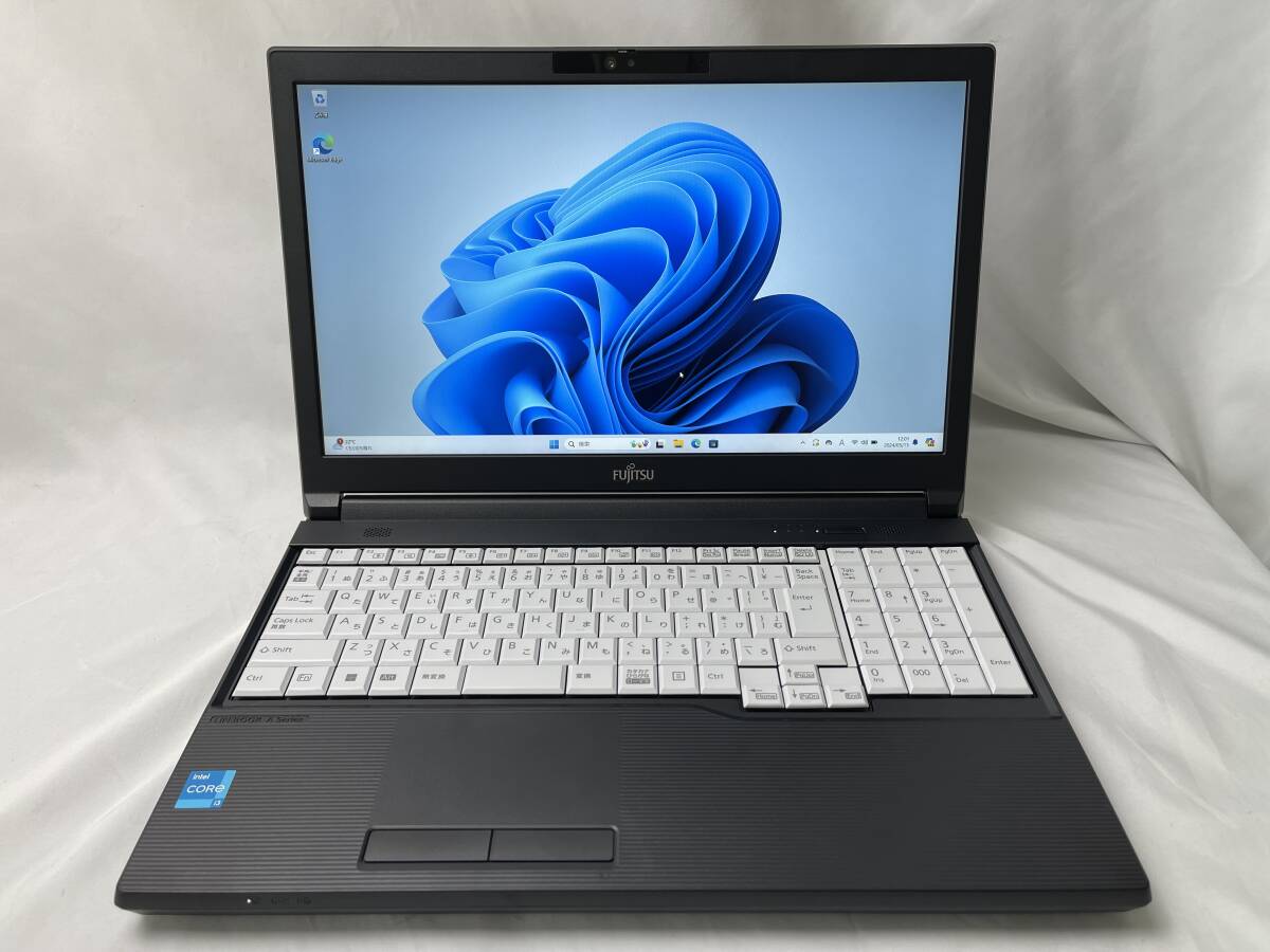 *1 иен ~ старт! Fujitsu LIFEBOOK A5513/M *Intel Core i3-1215U @ 2.50GHz * память 8GB/SSD256GB *Windows 11[ утиль ]1028