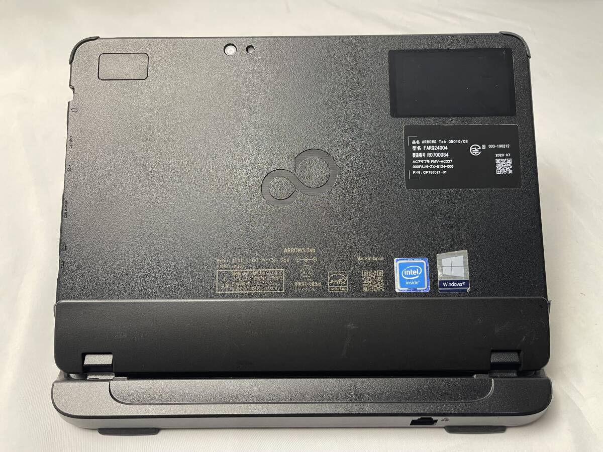 ★1  йен ～ старт ！ Fujitsu  ARROWS Tab Q5010/CB ◆Intel Celeron N4000 @ 1.10GHz ◆ память 4GB ※BIOS запуск ...【 нерабочий товар  】1017