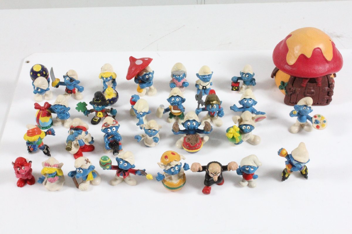 SMURF Smurf ga-gameru.. это дом фигурка итого 28 body комплект american Vintage смешанные товары Ame игрушка [ текущее состояние товар ]