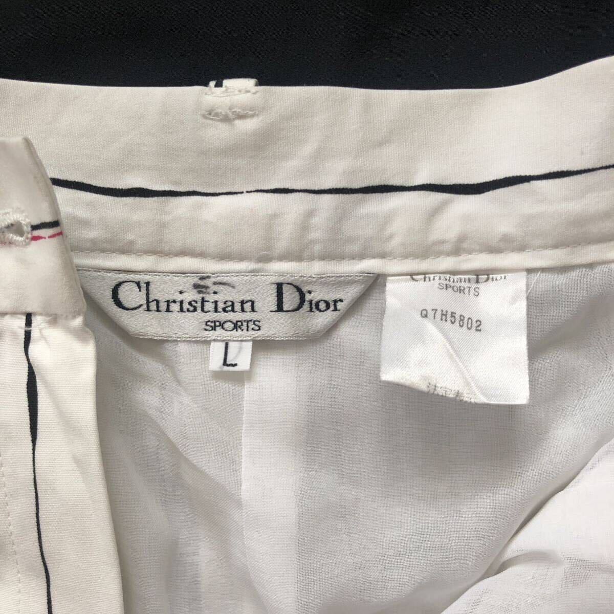 Christian Dior SPORTS クリスチャンディオール スポーツ キュロット ハーフパンツ L コットン ゴルフ レトロ_画像6