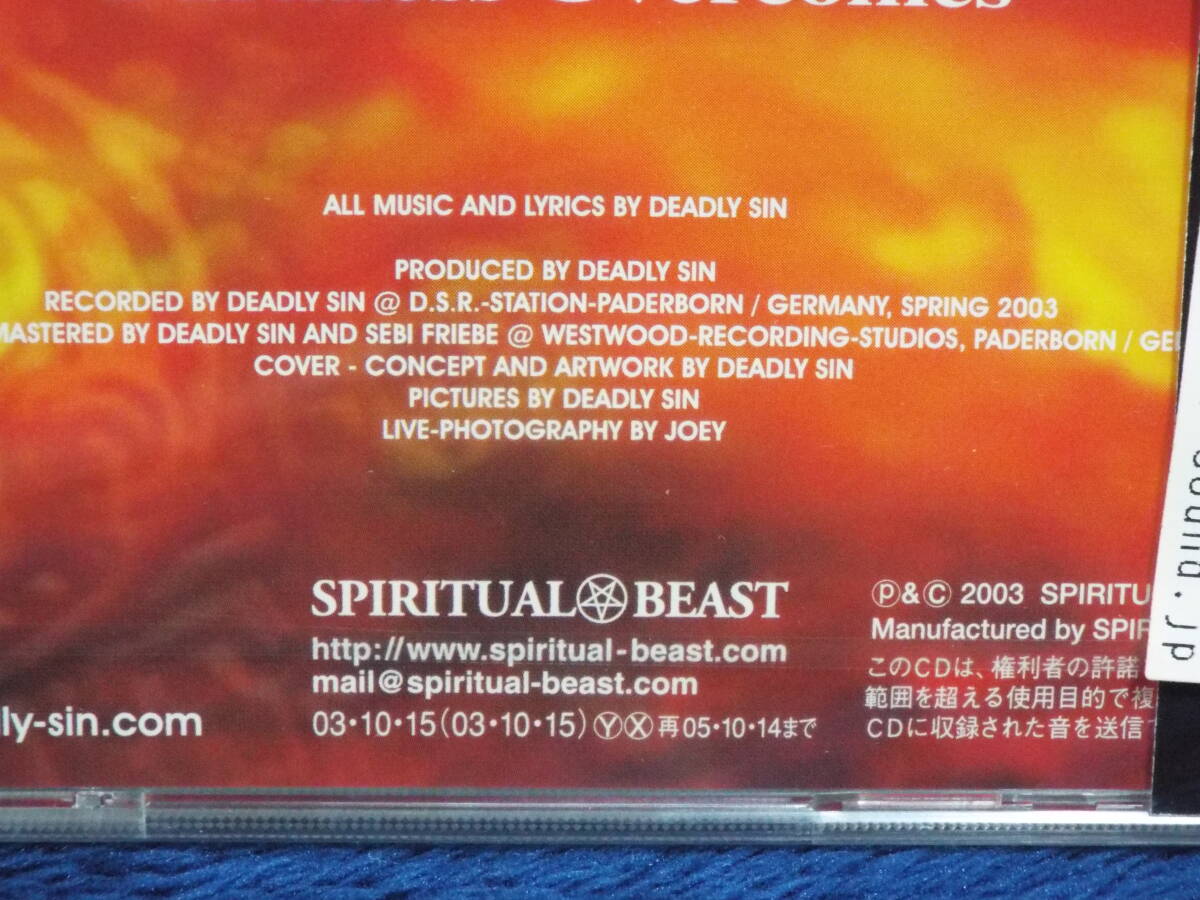 新品Heavy Metal★デッドリー・シン／サンボーン◆ジャーマンメタル／パワーメタル／ヘヴィメタル◆全12曲収録◆SPIRITUAL BEAST_画像7