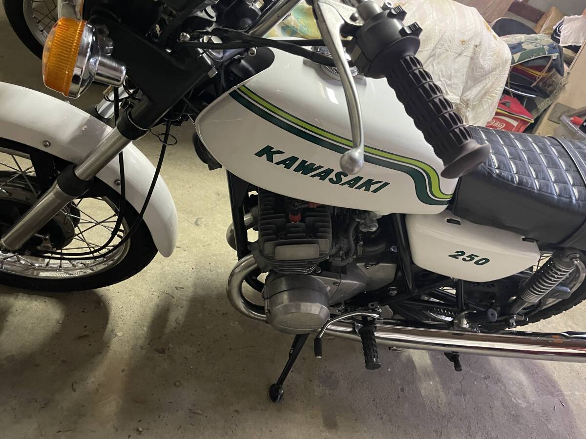 カワサキマッハSS250白レインボーエンジン350中古_画像3