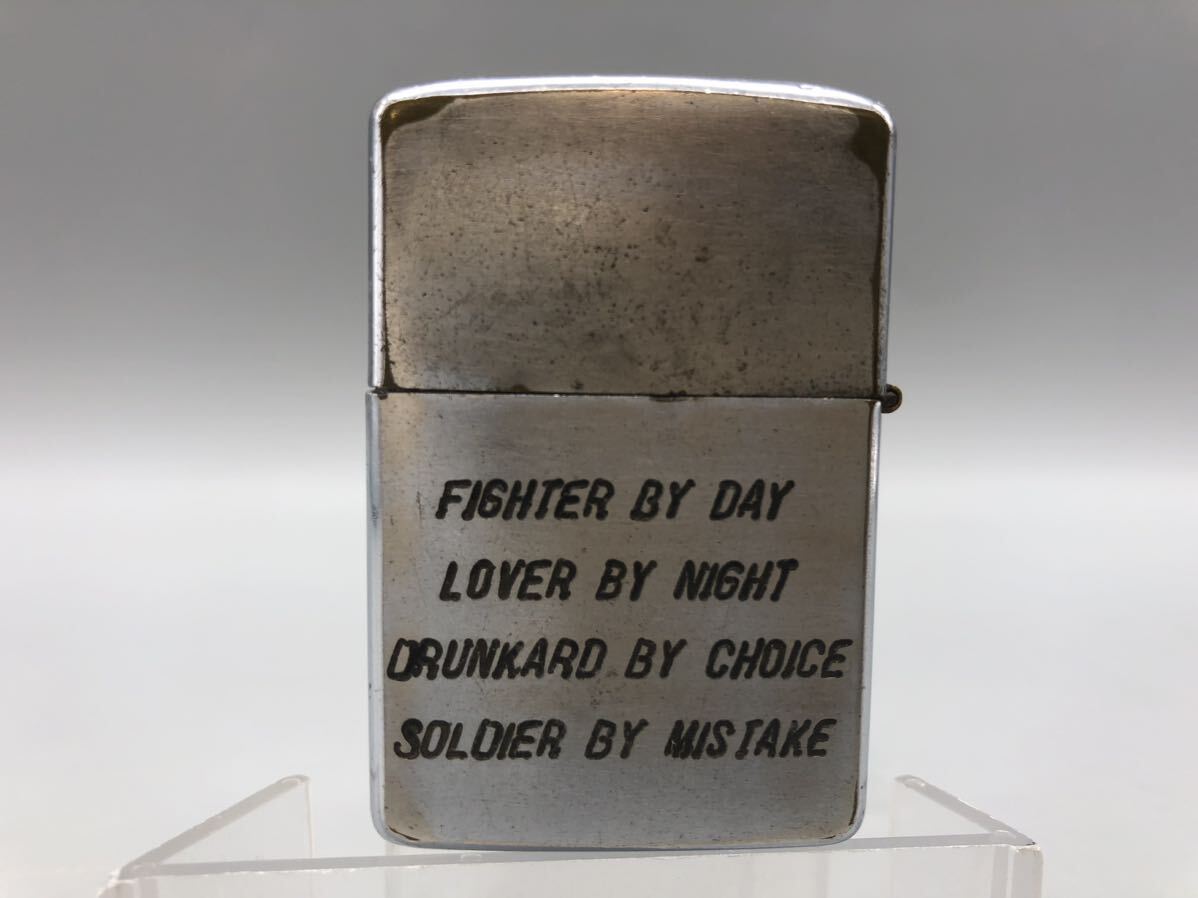 T05038 ZIPPO ドクロ ジッポ オイルライター 火花なし ジャンク品_画像2