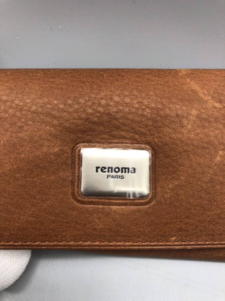 T05036 renoma PARIS original leather 4 ream key case key ring Brown 