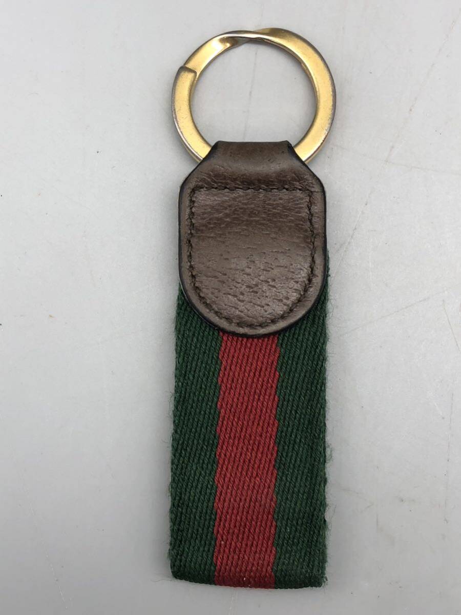 T05059 GUCCI off tia Sherry line key ring key holder 
