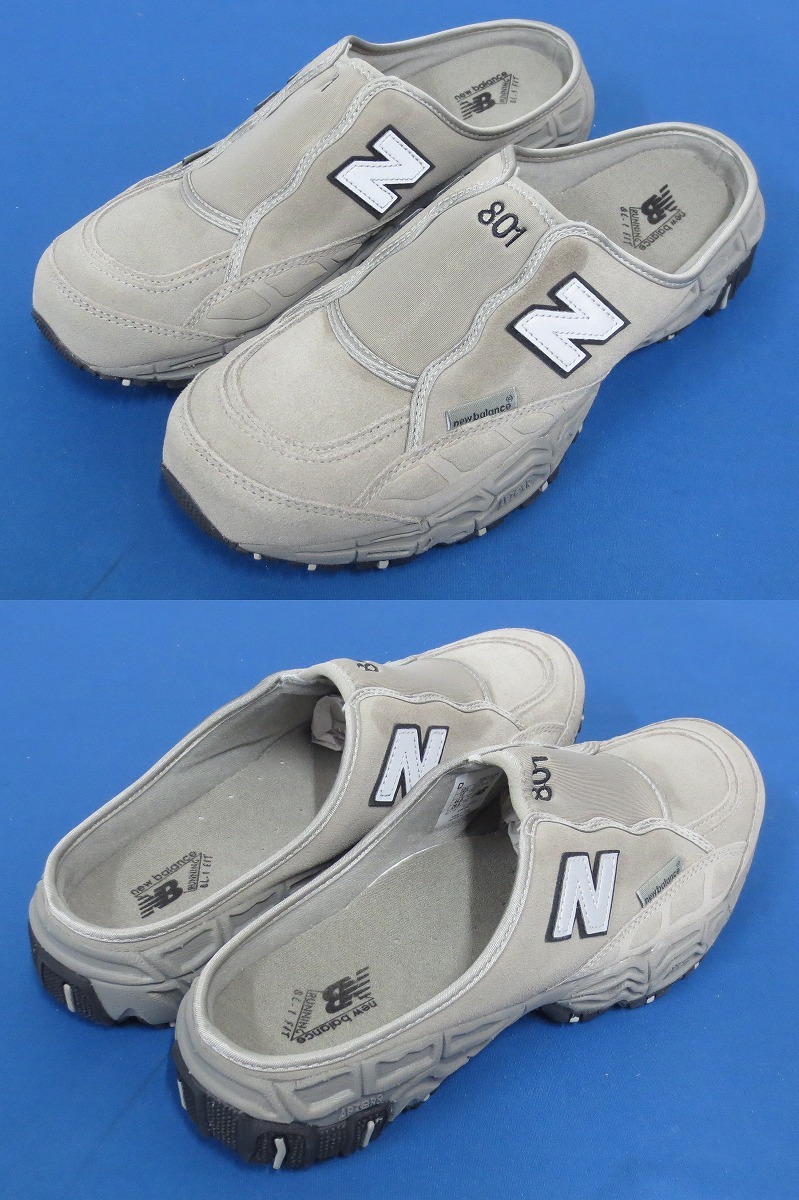 未使用★日本未発売モデル☆New Balance Slide Sandal M801SGR≪3≫ グレー 28.5cm（USA10.5） ニューバランス スライドサンダル (5660)の画像2