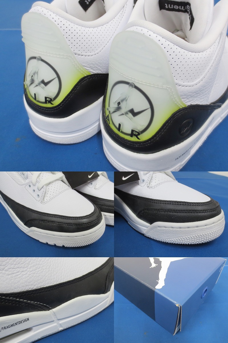 未使用★FRAGMENT DESIGN × NIKE AIR JORDAN 3 RETRO SP 27.5cm DA3595-100 [フラグメントデザイン×ナイキ/エア ジョーダン/AJ3] (5649)の画像6