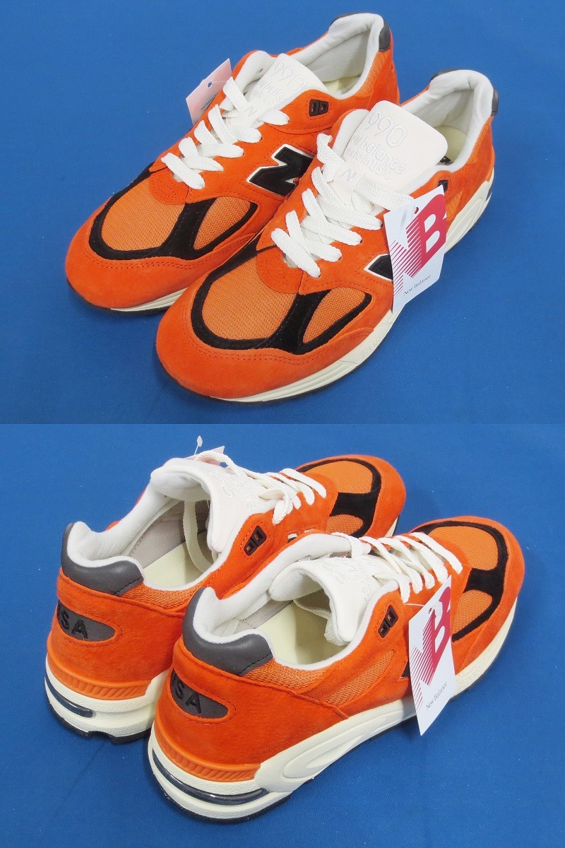  не использовался *New Balance 990V2 BY TEDDY SANTIS *ORANGE~ M990AI2 Made In USA [ New balance /teti* солнечный tis/ orange ] (5667)