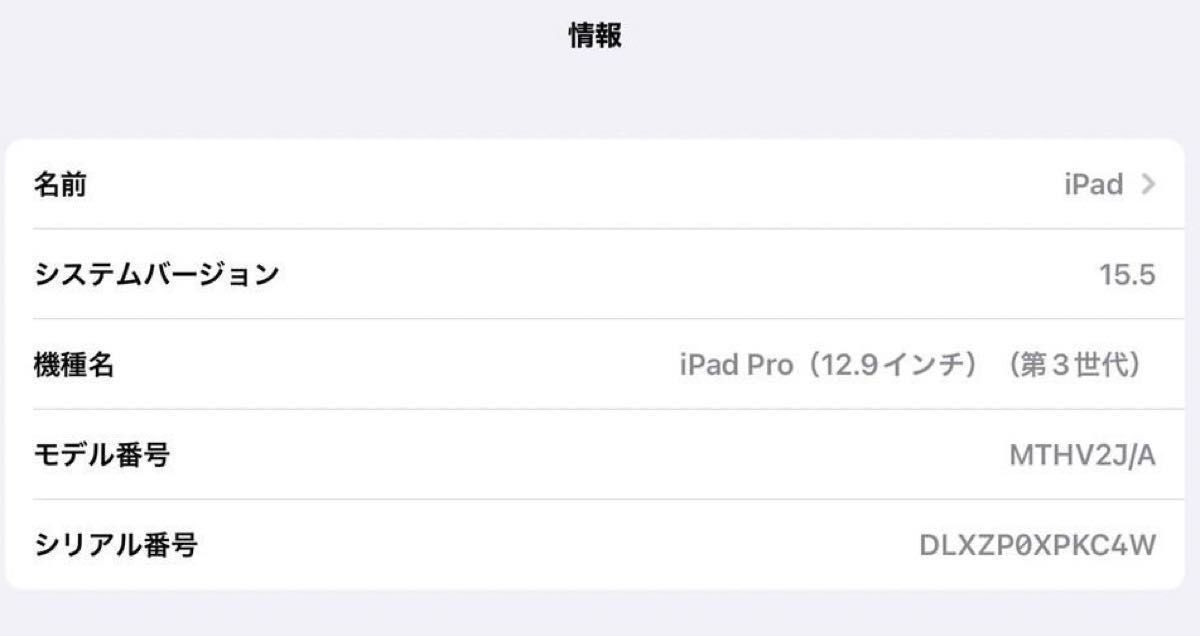 早い者勝ち！iPad Pro 第3世代 12.9インチ 大容量256GB WiFi SIMフリー　タブレット　Apple製品