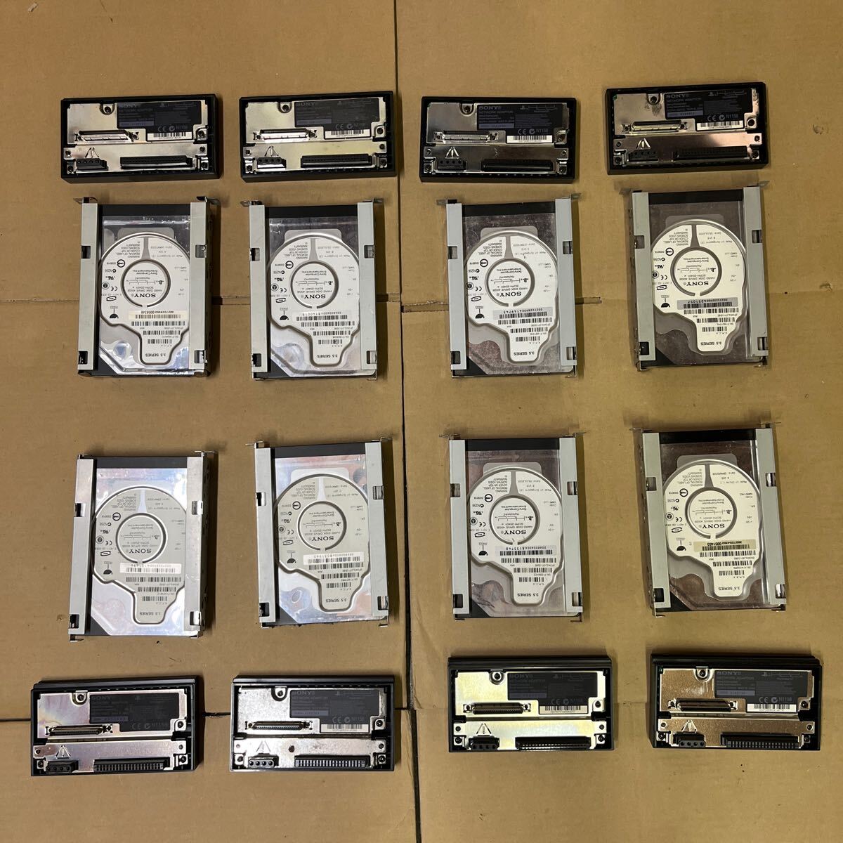 A658★SONY Ps2HDD ハードディスクドライブネットワークアダプター8個まとめてセット【未確認】