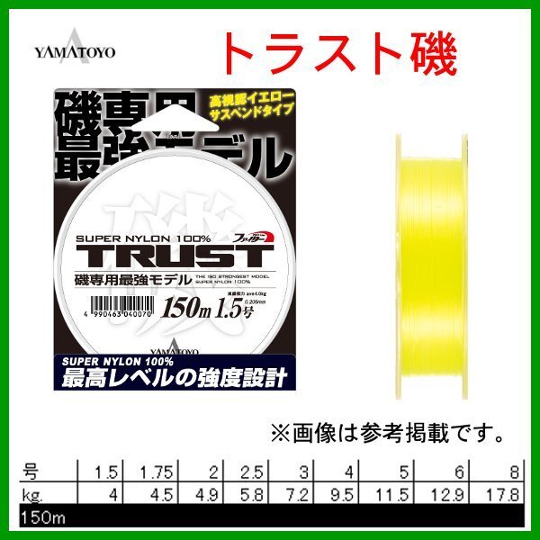 山豊テグス　ヤマトヨ　トラスト　1.5号　150m　イエロー　ライン　βΨ*_画像1