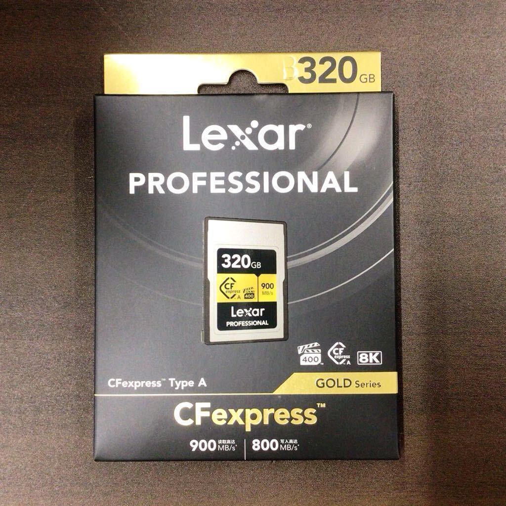 【新品・未開封・正規品保証】Lexar CFexpressカード TypeA 320GB GOLD series cfexpress type a_画像1