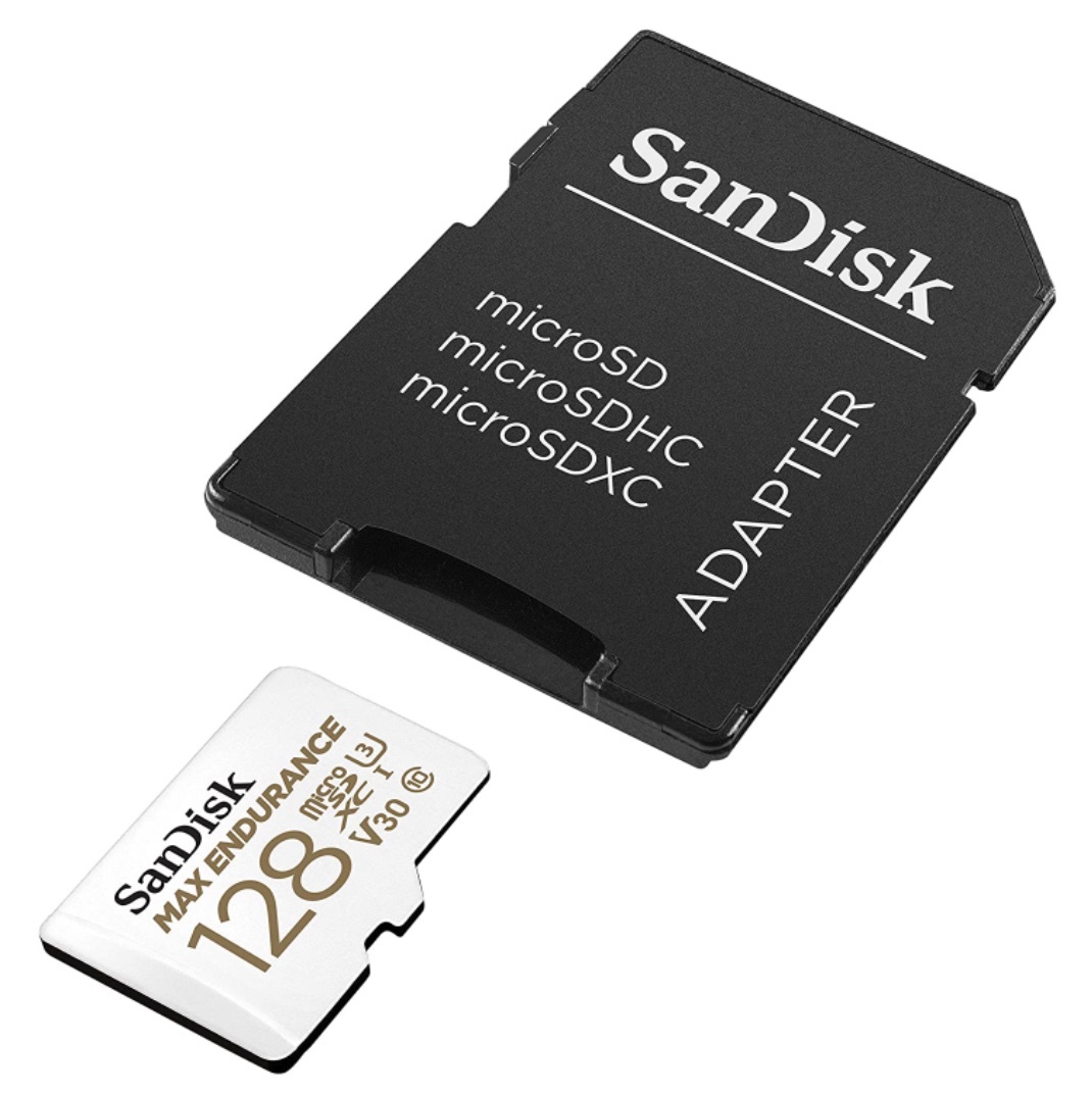 * новый товар, бесплатная доставка * SanDisk высокая прочность microSDXC UHS-I 128GB карта SDSQQVR-128G-JN3ID MAX Endurancedo RaRe ko. камера системы безопасности .!