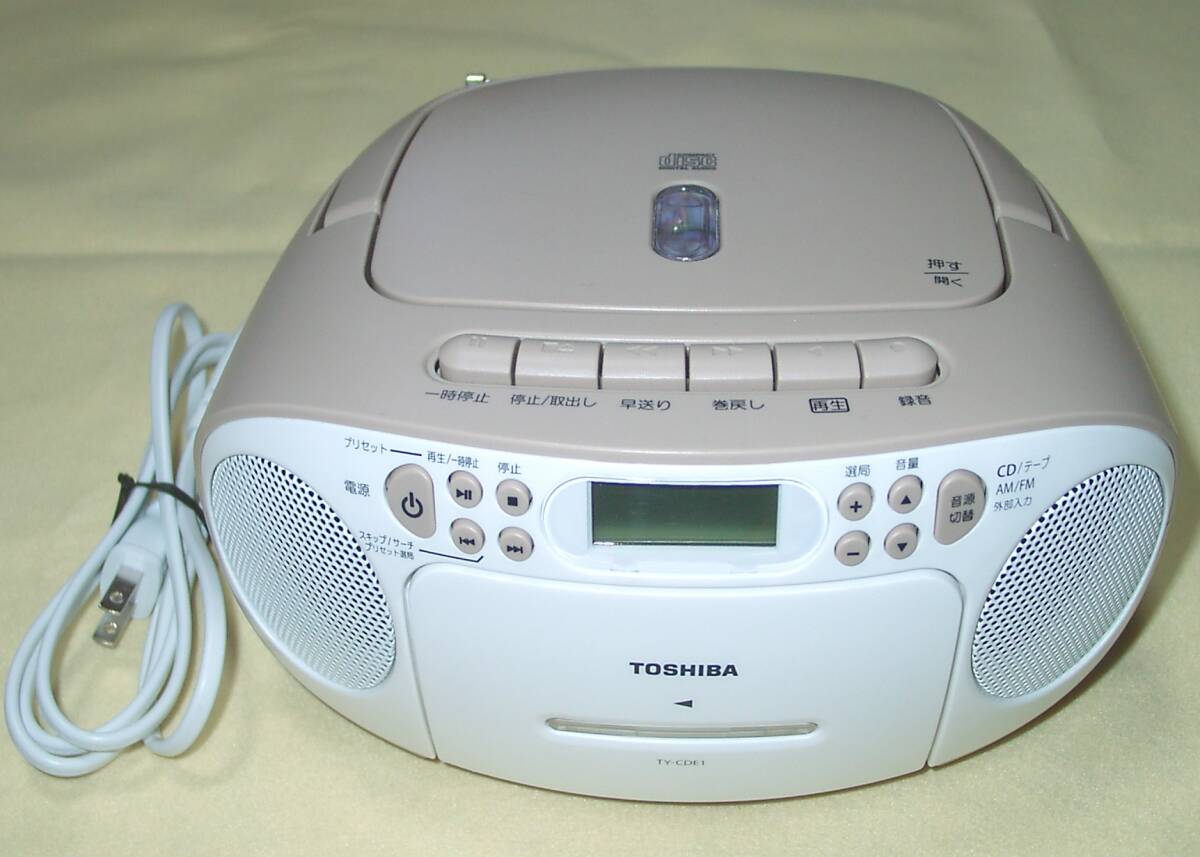 東芝 TY-CDE1 CDラジオカセット FMワイド_画像1