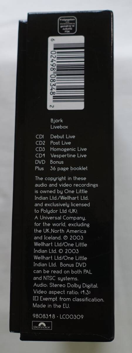 CD-＊M62■Bjork ビョーク　Live BOX 4CD＋DVD　EU盤■_画像4
