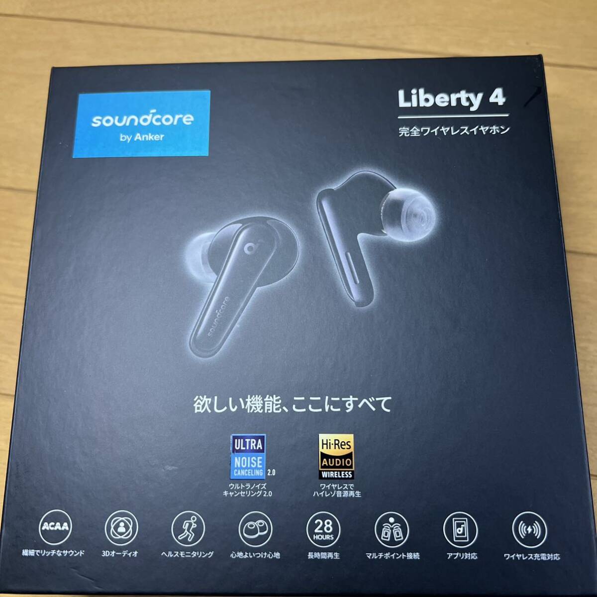 ★ANKER Soundcore Liberty 4 ワイヤレスイヤホンジャンク品 アンカー サウンドコア リバティ4★ブラック _画像2