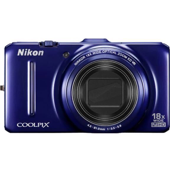 Nikon デジタルカメラ COOLPIX (クールピクス) S9300 ネイビーブルー デジカメ 写真 撮影 コンパクトデジタルカメラ 1602万画素 動作品の画像1