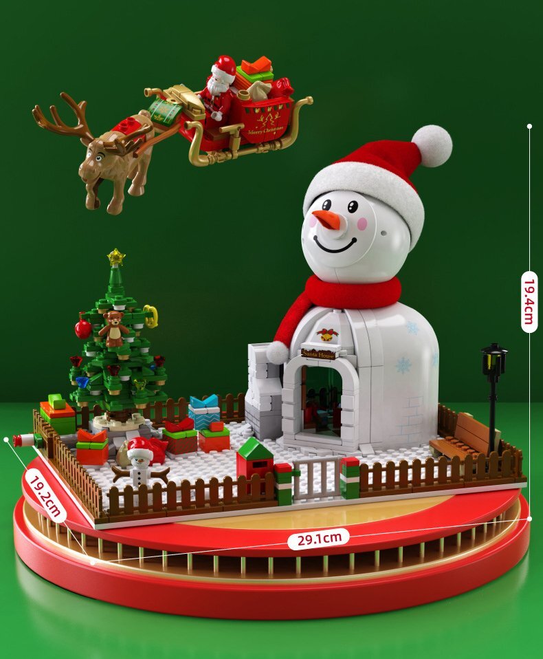 新品未使用　未組立　積み木　ブロック　クリスマス　573粒　クリスマスプレゼント　箱付き_画像6