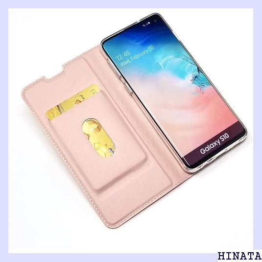 Galaxy S10 ケース SCV41 SC-03L スタンド機能 シンプル 軽量 超薄型 選べる４色 ピンク 68