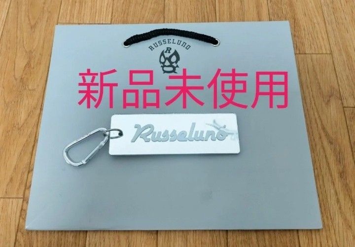 新品 ラッセルノ Russeluno ルチャ ゴルフ ミラー型  ネームプレート シルバー