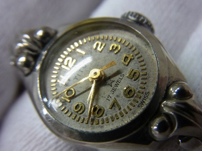 TITUS/タイタス 17JEWELS 17石 手巻き レディース腕時計 【W217y1】_画像8